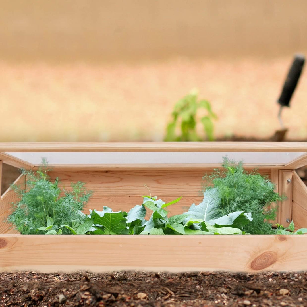 Frühbeetaufsatz für Hochbeet und Gartenbeet, Gewächshaus