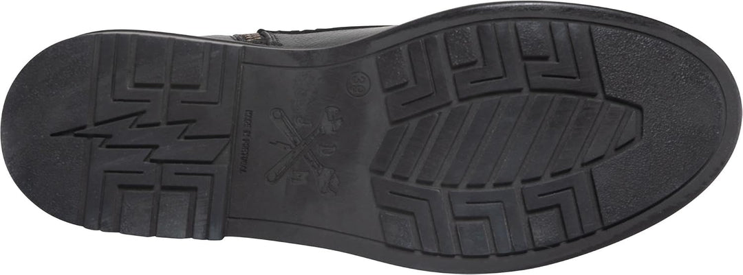 John Doe - Jackie Damen High Heel Motorradstiefel Schwarz Schwarz 38 | Leder Schwarz 38 EU, Schwarz
