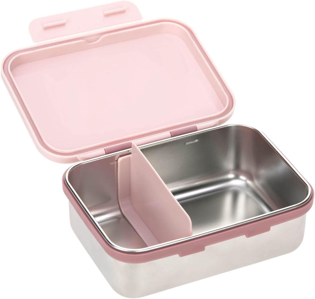 LÄSSIG Kinder Brotdose Edelstahl Lunchbox Frühstücksbox nachhaltig Kindergarten Schule/Adventure Tip