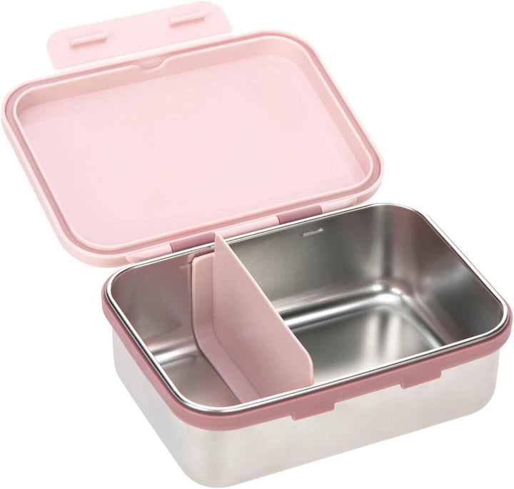 LÄSSIG Kinder Brotdose Edelstahl Lunchbox Frühstücksbox nachhaltig Kindergarten Schule/Adventure Tip