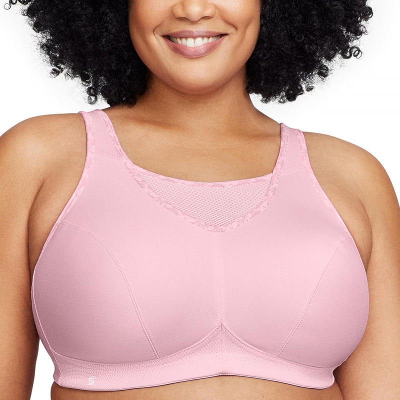 Glamorise Damen Bustier BH mit Perfektem Halt Sports Bra, Undurchsichtige 75C Perfekt Pink, 75C Perf