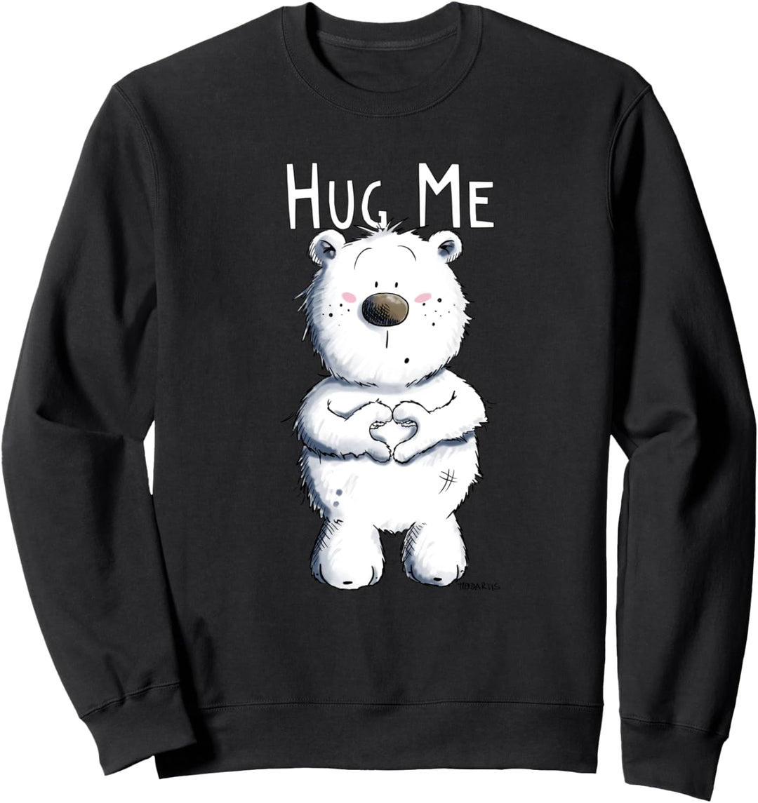 Bär Mit Herz I Knuddel Teddy Bärchen I Hug Me Bär Eisbär Sweatshirt