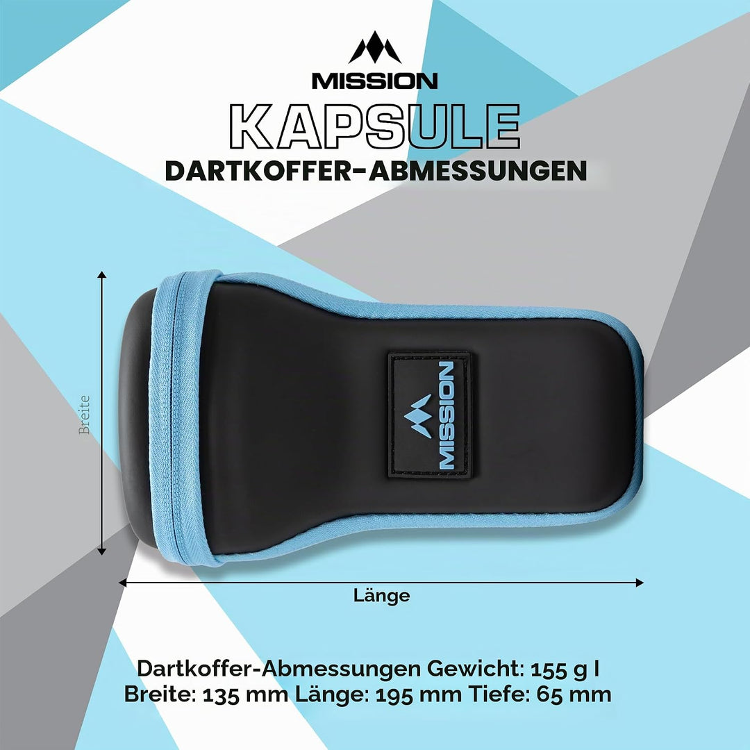 Mission | Kapsule | Eva Case | Schwarz & Blau | Darttasche/Aufbewahrungstasche