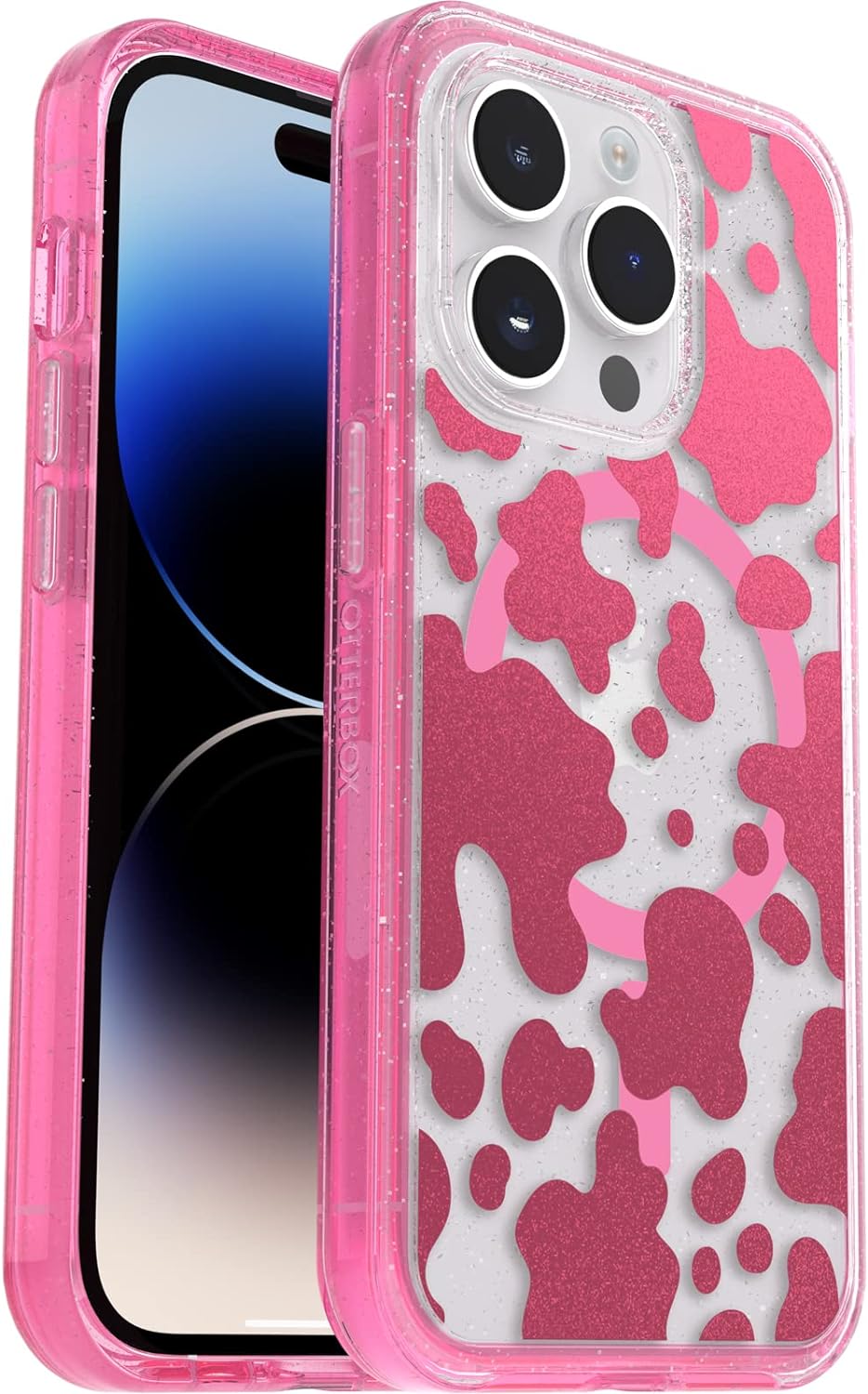 OtterBox Symmetry+ transparente Hülle für iPhone 14 Pro für MagSafe, stossfest, sturzsicher, schütze