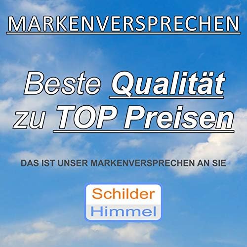 SCHILDER HIMMEL anpassbares Ausfahrt Einfahrt freihalten Schild 59x42cm Kunststoff mit Klebestreifen