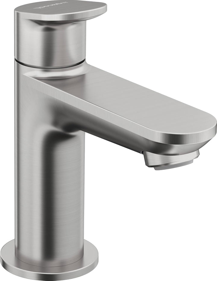 Duravit Wave Standventil (Auslauf Höhe 77 mm), Kaltwasser Waschtischmischer, Kaltwasserhahn Bad, Kal
