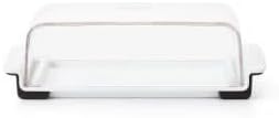 OXO Good Grips breite Butterdose mit Deckel, weiss Butterdose Single, Butterdose Single