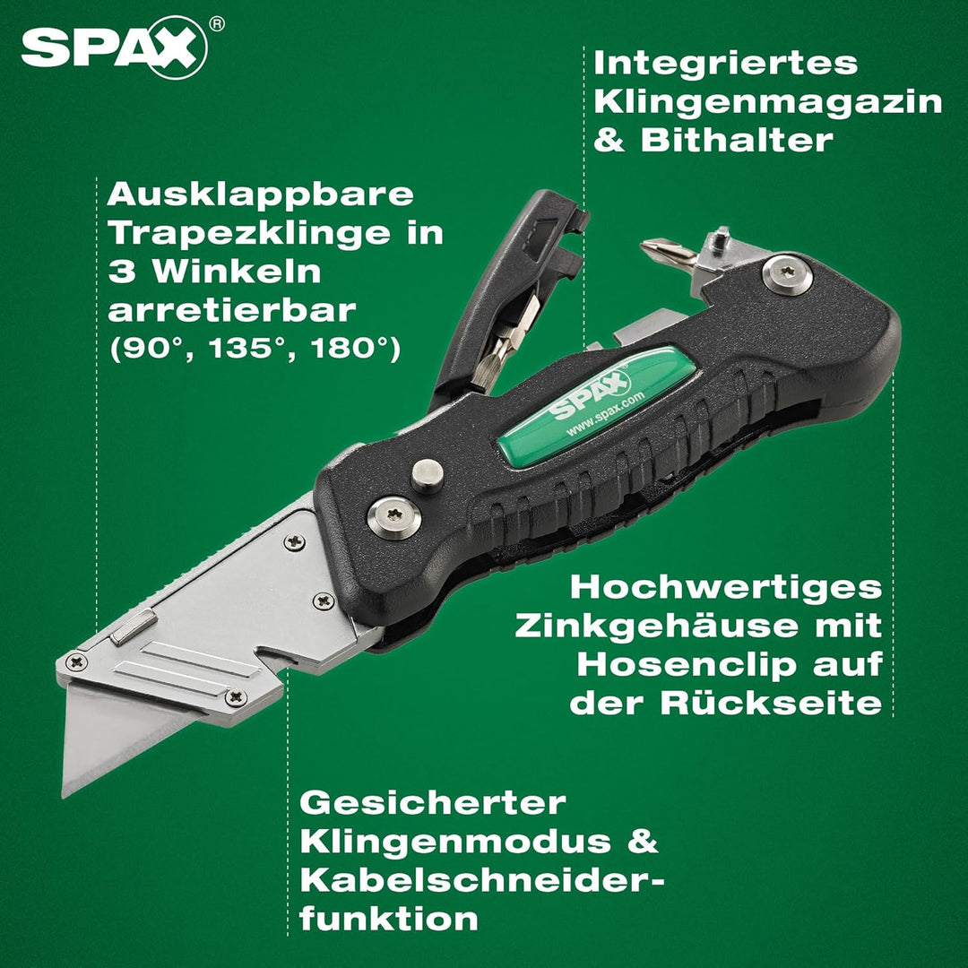 SPAX Heimwerker Schrauben-Set, 4200 Teilgewinde-Schrauben in 10 Abmessungen inkl. Multitool, für Hol