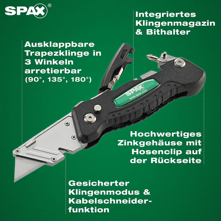 SPAX Heimwerker Schrauben-Set, 4200 Teilgewinde-Schrauben in 10 Abmessungen inkl. Multitool, für Hol
