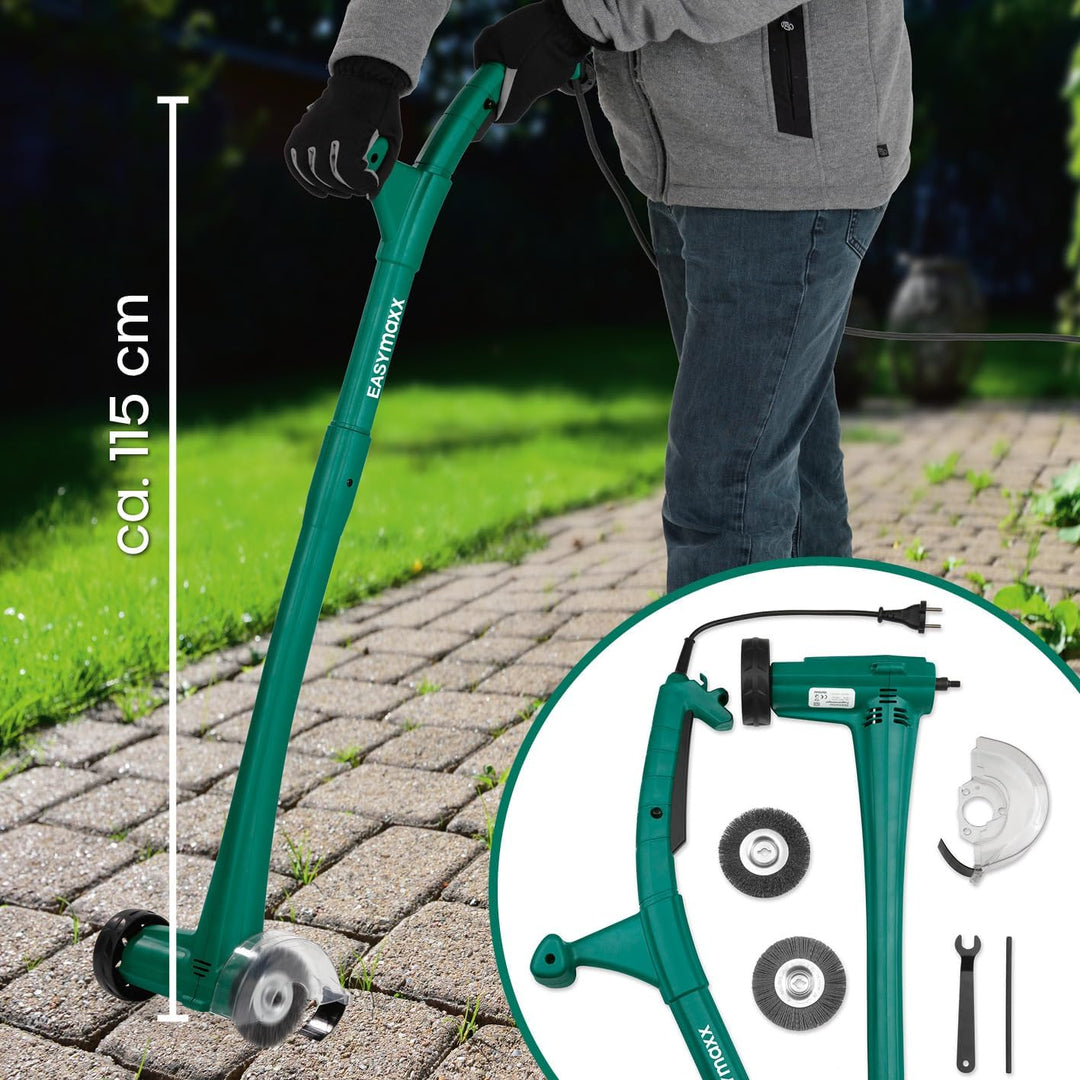 EASYmaxx Fugenreiniger elektrisch | Einfache säuberung von Fugen, Gehwegen & uvm - Ohne lästige Rück