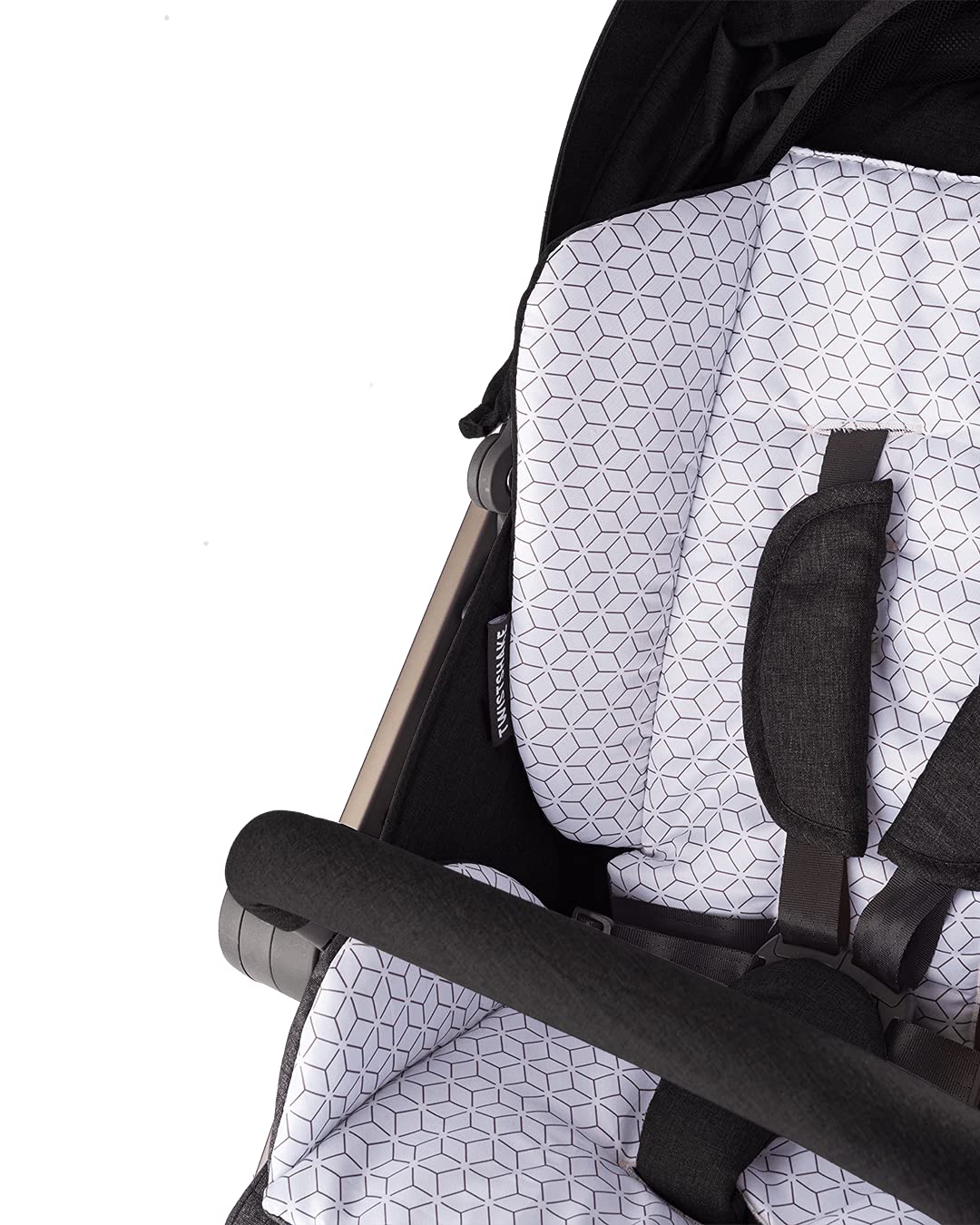 TWISTSHAKE Sitzauflage und Fusssack Set für Tour Kinderwagen, Schwarz Sitzauflage und Fusssack Schwa