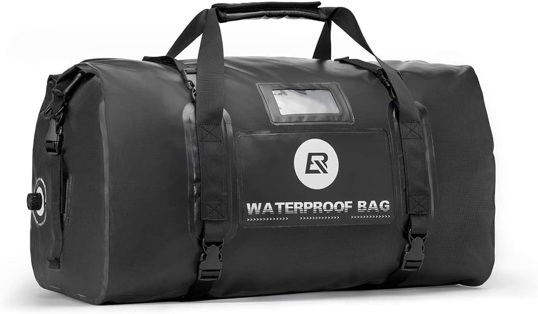 ROCKBROS Motorradtasche Gepäckrolle Hecktasche 100% Wasserdicht Motorrad Satteltasche mit Schultergu