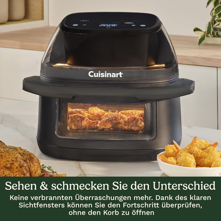 Cuisinart ClearView Heissluftfritteuse I Airfryer Volle Sicht – 280° Sichtfenster I PFAS‑frei I 8,5L