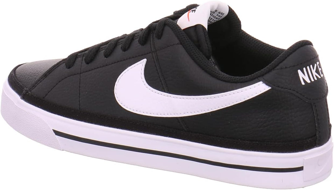 Nike Herren Court LegacySneaker 42.5 EU Black White Gum Light Brown, 42.5 EU Black White Gum Light B