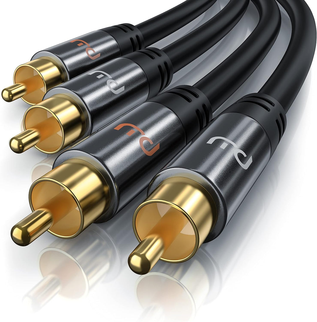 Audiokabel 2 x RCA Cinch auf 2 x RCA Cinch, aus Spanien 2m, 2m