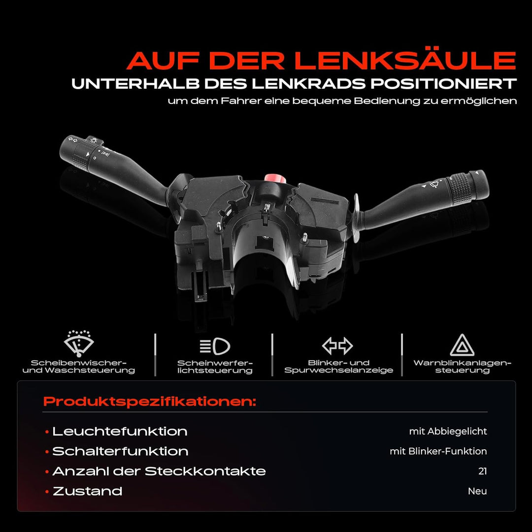 Kombischalter Lenkstockschalter für Escort V AAL ABL Escort VI AVL AFL GAL Orion III GAL 1990-2000 9