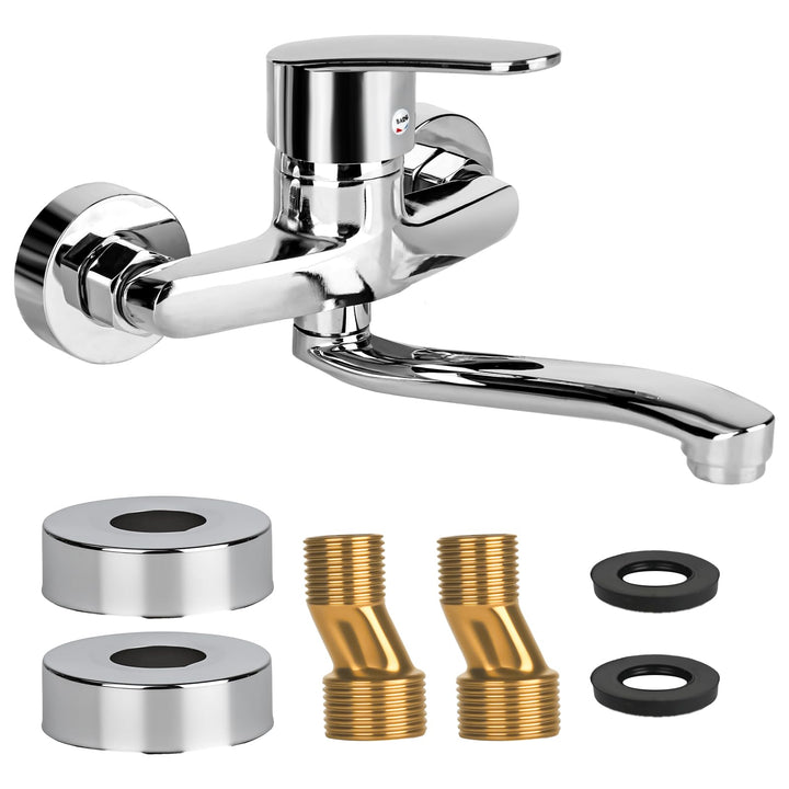 Wasserhahn Küche Wandmontage Wasserhahn Wandmontage 360° Drehbar Armatur Küche Wandarmatur Kalt und