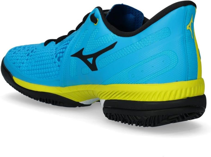 Mizuno Herren Wave Exceed Tour 5 Clay Tennisschuhe Sandplatzschuh Schwarz - Neongelb 44,5