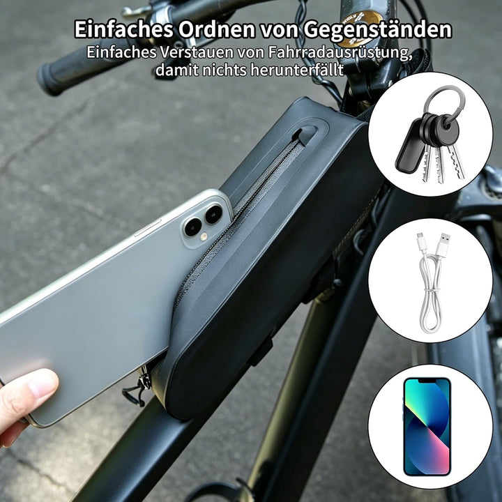 Fahrrad Rahmentasche, Oberrohrtasche Fahrrad, oberrohrtasche rennrad, wasserdichte Fahrradtasche Rah