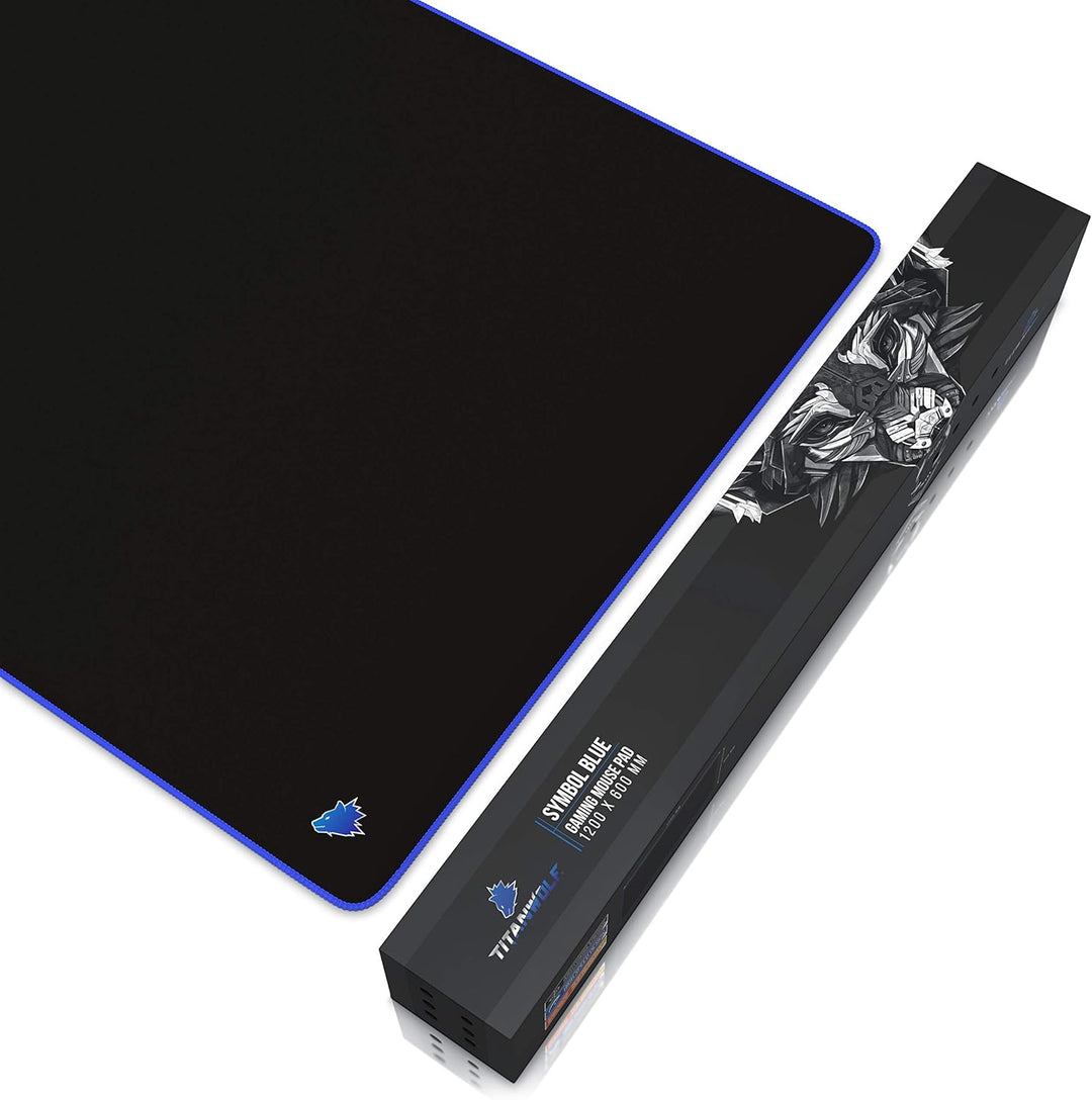 CSL - Übergrösse Mauspad Gaming Titanwolf 1200x600mm - XXXL Mousepad gross mit Motiv - XXXL Tischunt