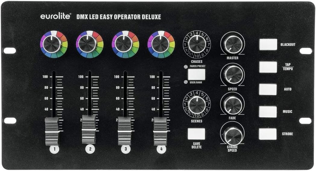 EUROLITE DMX LED EASY Operator Deluxe | DMX-Controller für 4 LED-Scheinwerfer