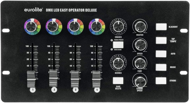 EUROLITE DMX LED EASY Operator Deluxe | DMX-Controller für 4 LED-Scheinwerfer