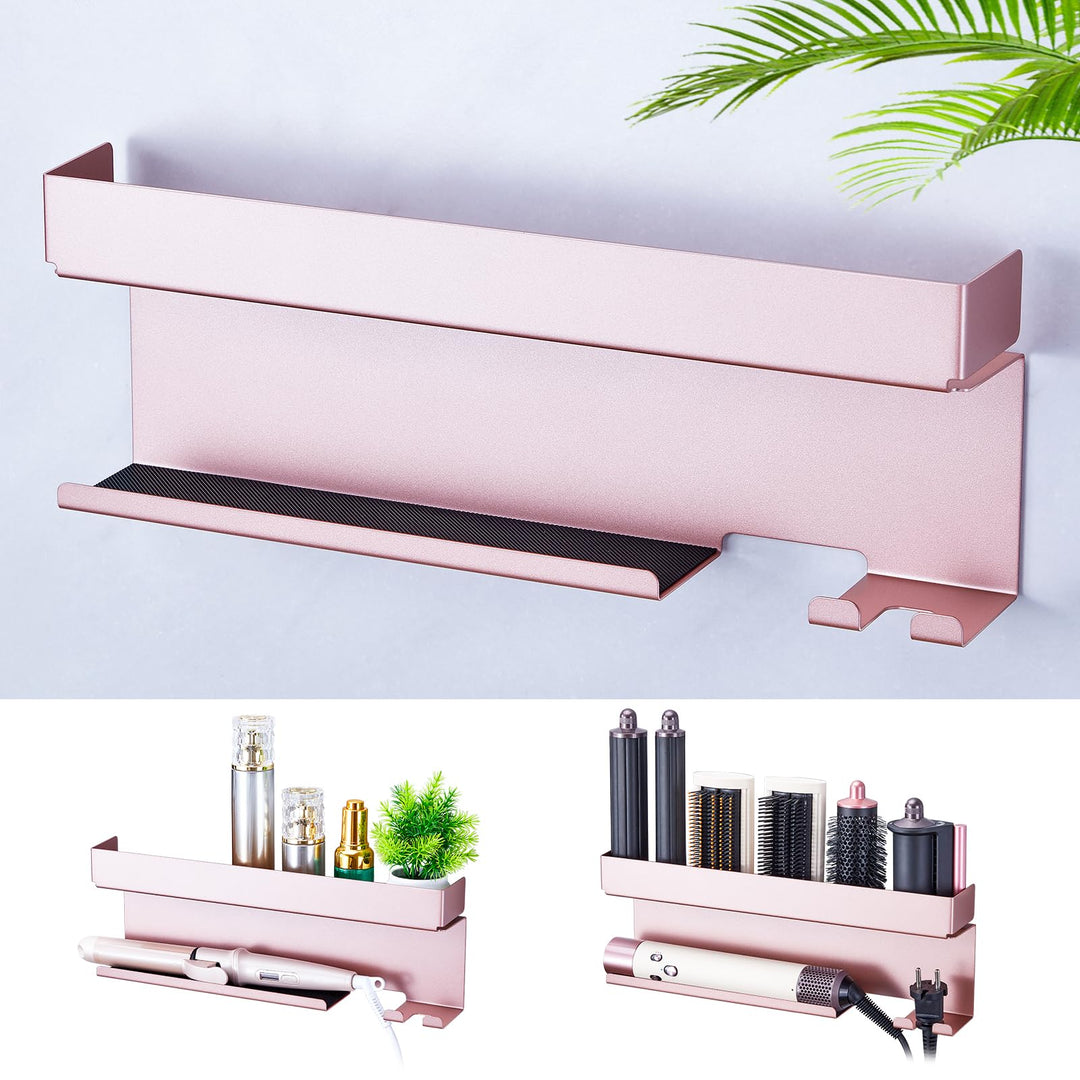 Föhnhalter Wand Ohne Bohren, Föhn und Glätteisen Halterung Für Styler Lockenstab Zubehör, Fönhalteru