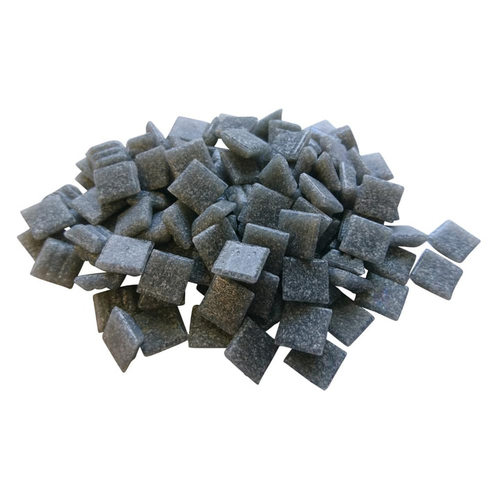 Glasmosaik 900g – Glassteine zum Basteln & DIY in Grau – Bastelset mit Mosaiksteinen für Erwachsene