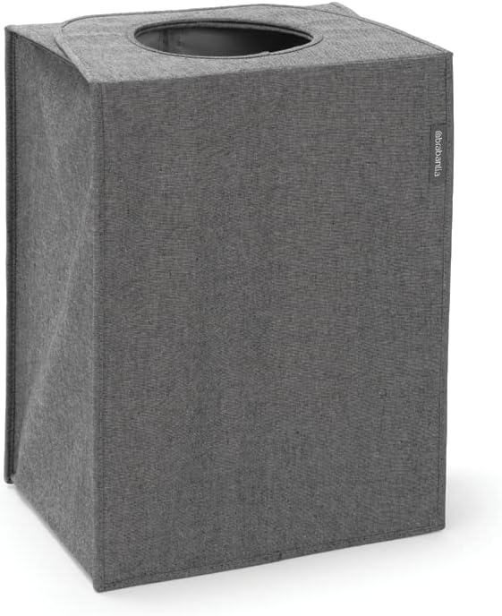 Brabantia - Wäschesack - Quick-Drop-Öffnung - Robuste Textilsack - Platzsparend - Der Deckel lässt s