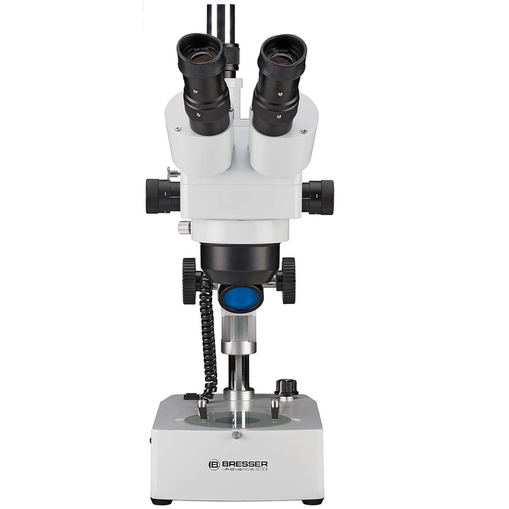 Bresser 3D Stereo Auflicht- Durchlicht Mikroskop Advance ICD 10x-160x mit trinokularem Kamera Aufsat