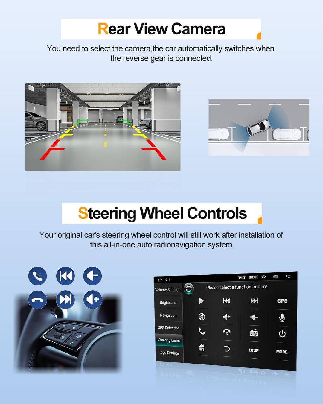CAMECHO Android 13 Autoradio mit Navi für BMW X1 E84(2009-2016),10.1 Zoll Bildschirm Doppel Din Auto