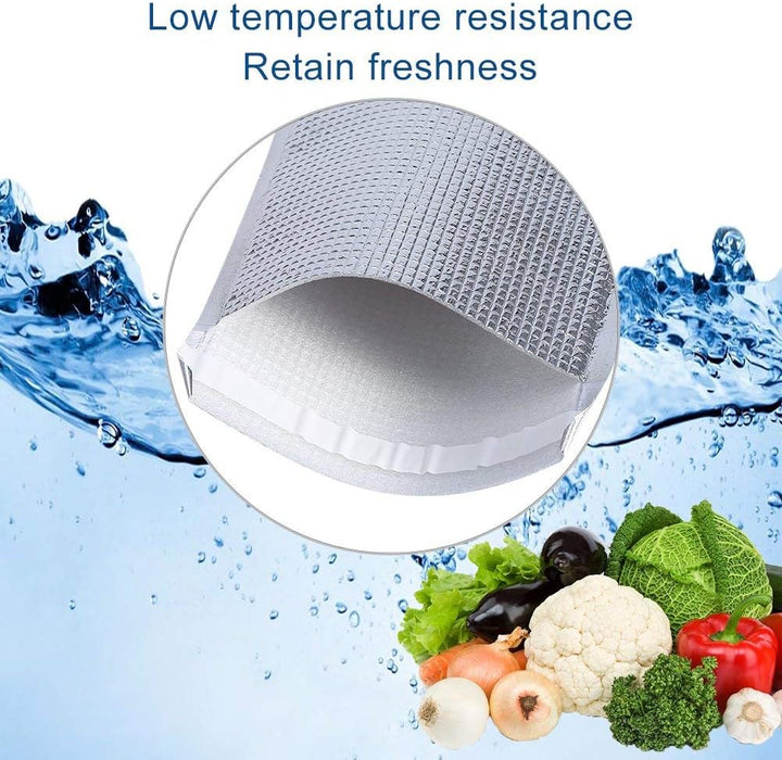 Dilwe Isolierte Taschen, Wiederverwendbare Aluminium Picknick Pouch Warm-Kalt f¨¹r 10 St¨¹cke (25x30