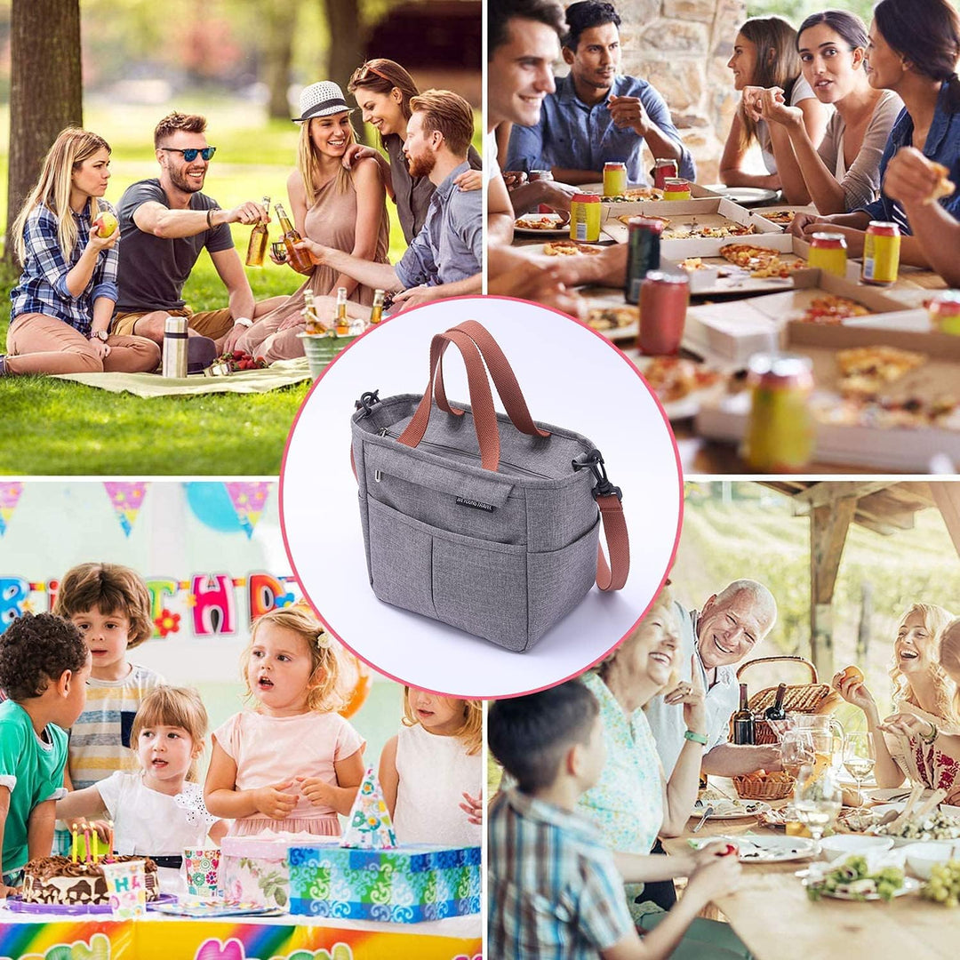 Lunchtasche,Kühltasche Klein lsoliertasche Picknicktasche Thermostasche Mittagessen Tasche Lunchbag