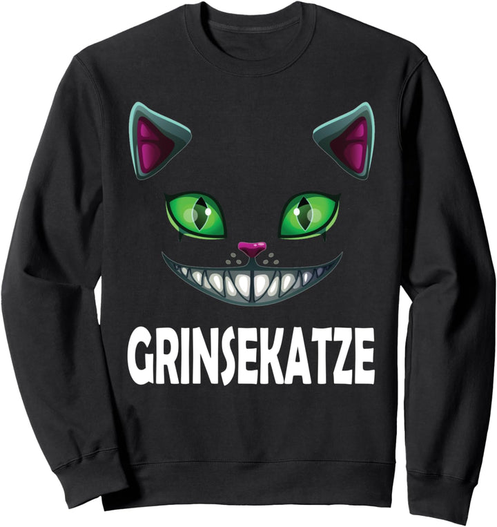 Grinse Katze grinsende Katze Lächle Grinsekatze Sweatshirt