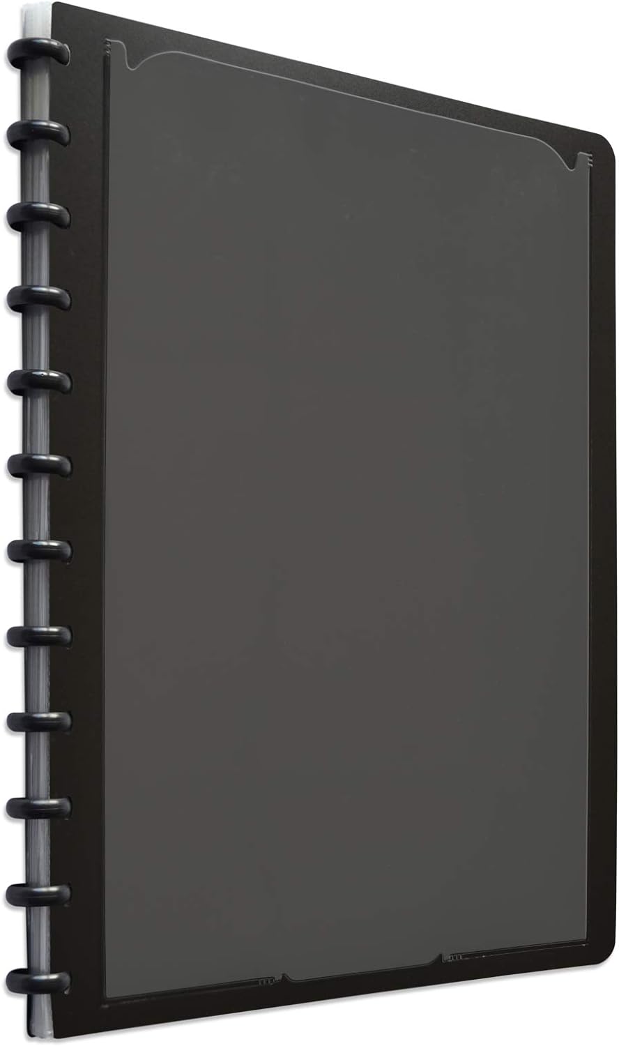 Oxford polyvision Ringmappe A4, mit vario-zipp, 20 Hüllen, schwarz, 5er Pack & Ring-Mappe A4, polyvi