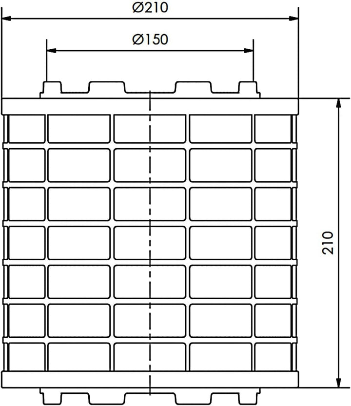 Plasmafilter RONDO 800 High Performance für den Schachteinbau