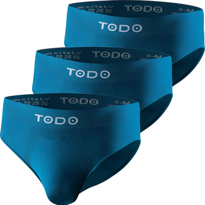 TODO Elastisch Sport Herren Slip (3er Pack) Atmungsaktiv Sportunterwäsche, Unterhosen Männer Slip oh