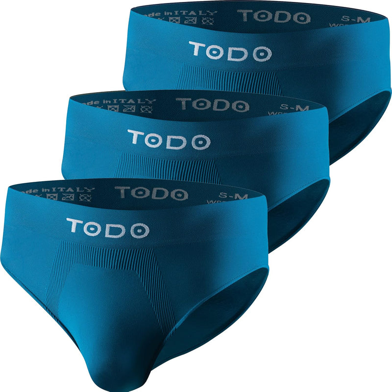TODO Elastisch Sport Herren Slip (3er Pack) Atmungsaktiv Sportunterwäsche, Unterhosen Männer Slip oh