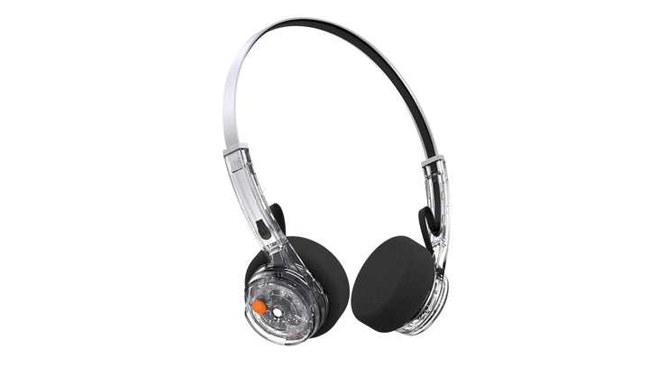 MONDO Freestyle On-Ear Bluetooth Headphones, Transparent, Transparent