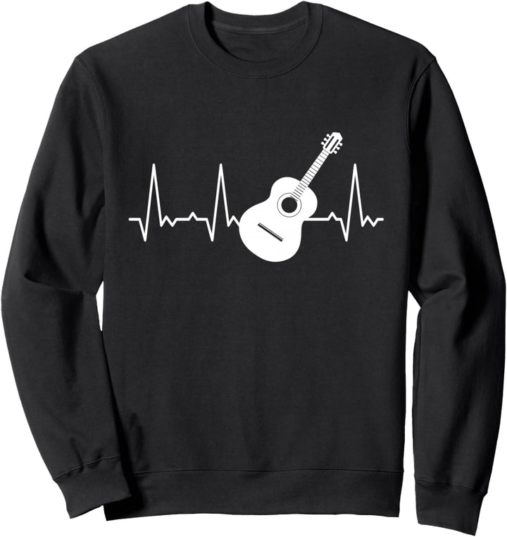 Herzschlag Gitarre Sweatshirt