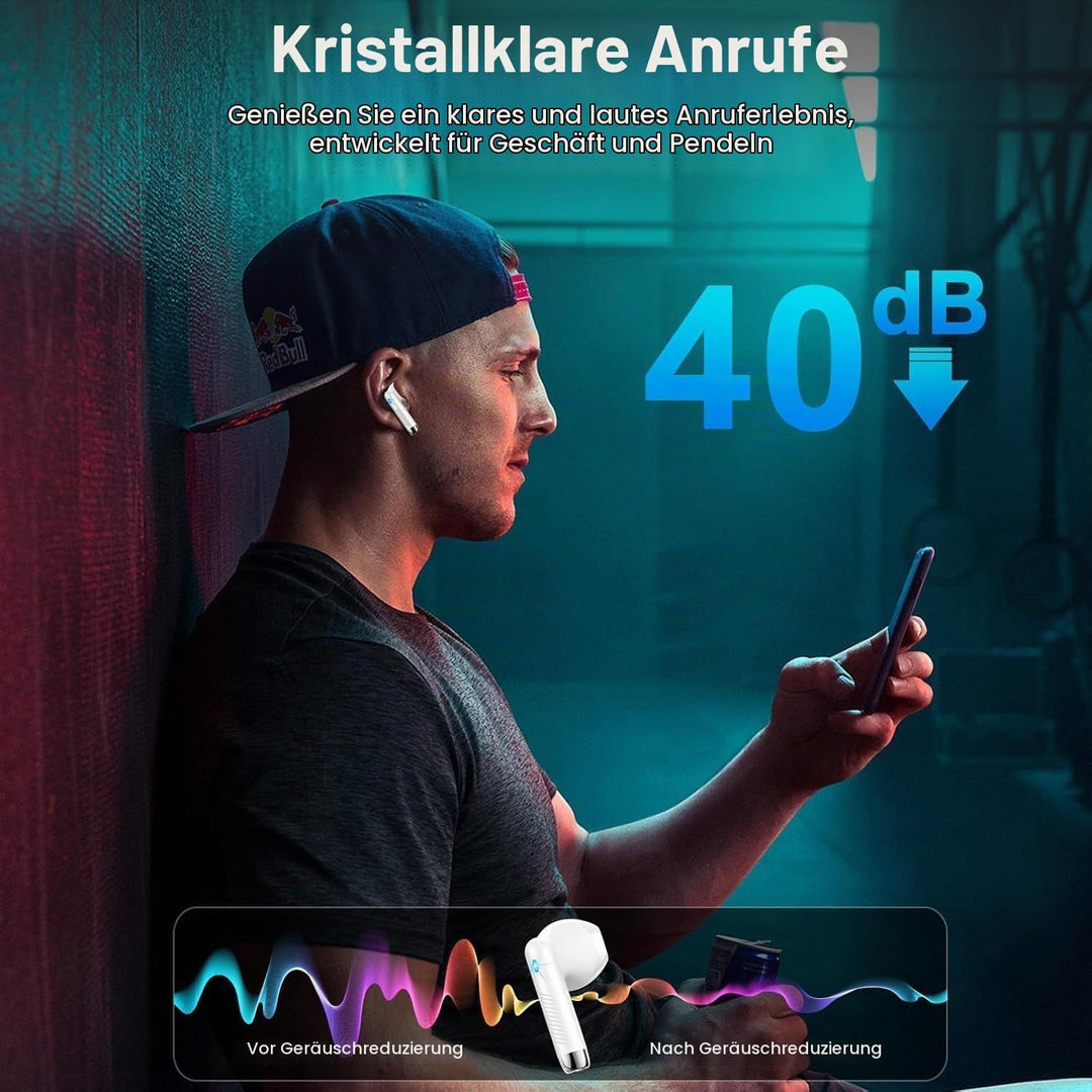 Drsaec Bluetooth 5.4 Kopfhörer, 6D Tiefer Bass In Ear Kopfhörer Kabellos Bluetooth 2026 Neu Kabellos