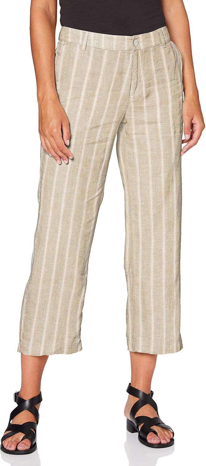 MCA Damen Nora Cropped Bootcut Jeans, per Pack Beige (Sand Stripe 227S), W42 (Herstellergrösse: 42/O