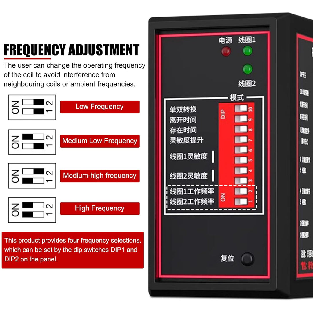 EVTSCAN PD232 220V Zweikanal-Induktiver Schleifendetektor-Sensor für Autoparkplätze