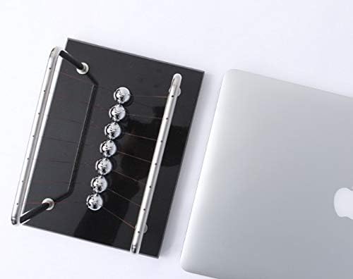 CERROPI Newton Cradle | Newton Pendel Hochwertig | Kugelstosspendel Unendlich mit 7 Kuglen | Klassic