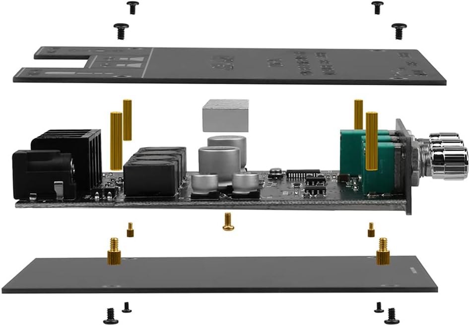 HiFi-Verstärker ZK-1002T Mini Bluetooth5.0 Verstärker Modul 2.0 Kanal 200W Stereo Audioverstärker DC
