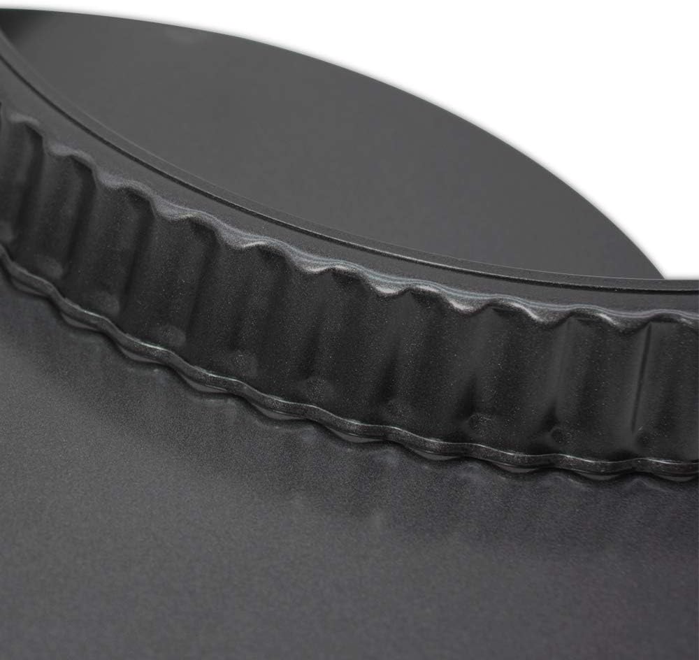 Grandwish 3 Stück Tarteform mit Hebeboden, 20/24/28 CM Antihaft Quicheform, Rund, 20/24/28 cm