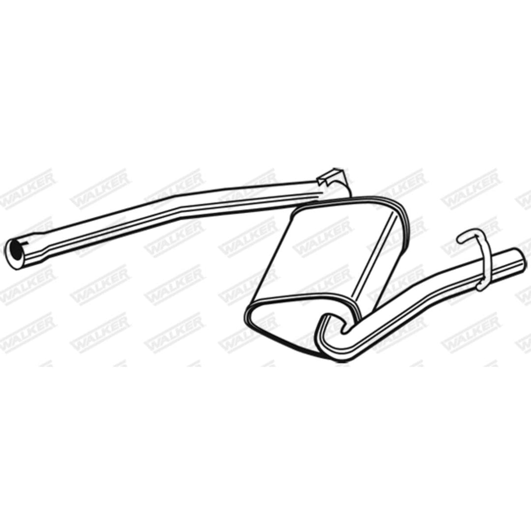 Walker 23054 Mittelschalldämpfer