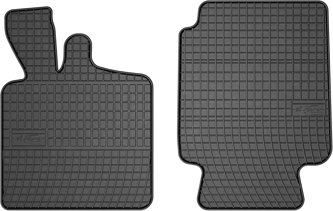 SMK Gummimatten Auto fussmatten Satz für Smart Fortwo I 1998-2007 Erleben Sie einen neuen Standard d