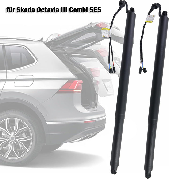 Flynsu 5E9827851 Paar Elektrische Gasfeder Dämpfer Heckklappe Powerlift für Octavia 3 Kombi 5E5 5E98