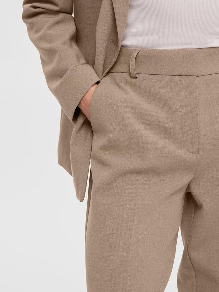 SELECTED FEMME Damen Slfrita Mw Wide Pant Camel MLG B Noos Hose, 42